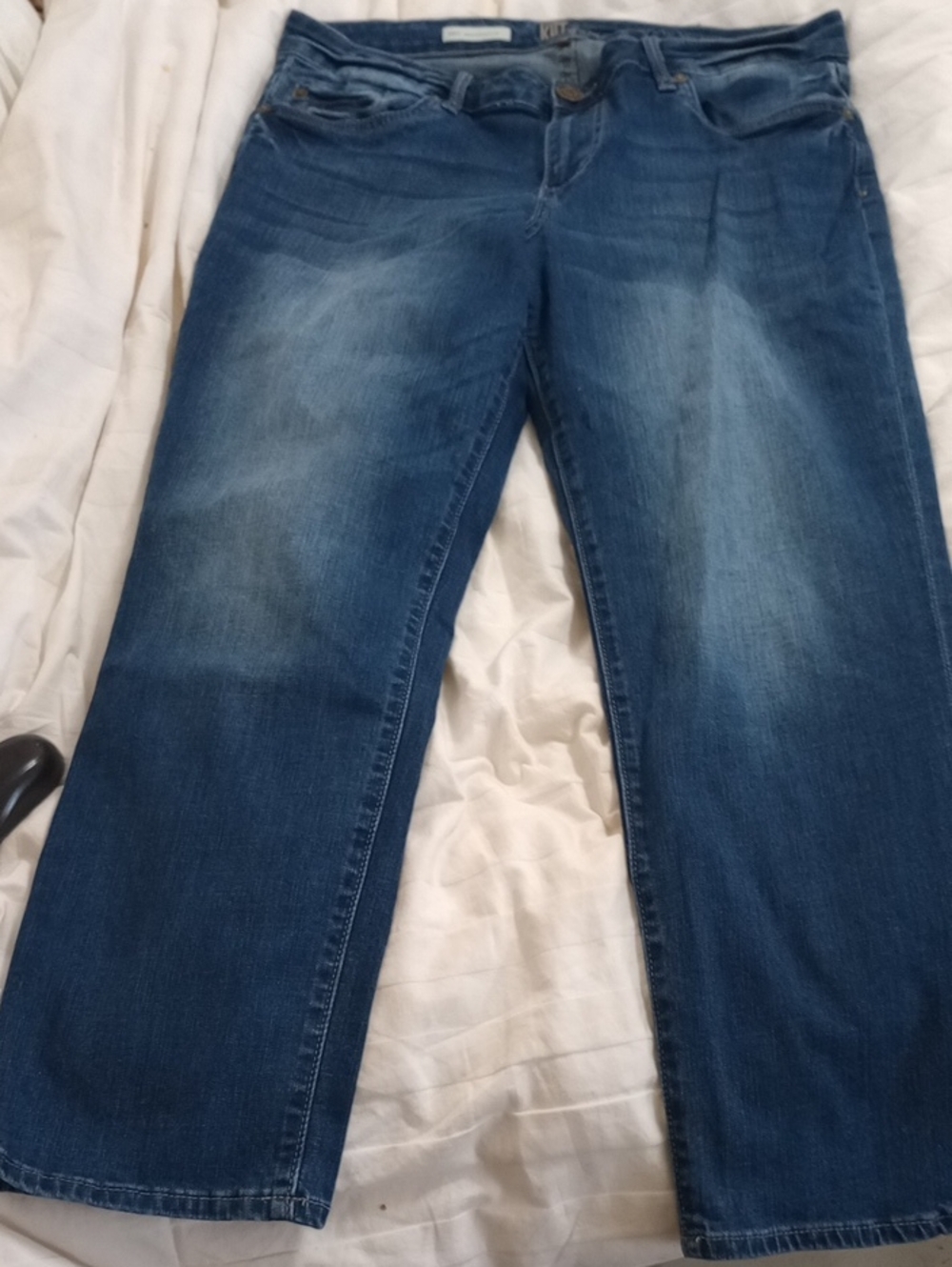 KUT FROM THE KLOTH Classic Women's Blue Straight-Leg Jeans